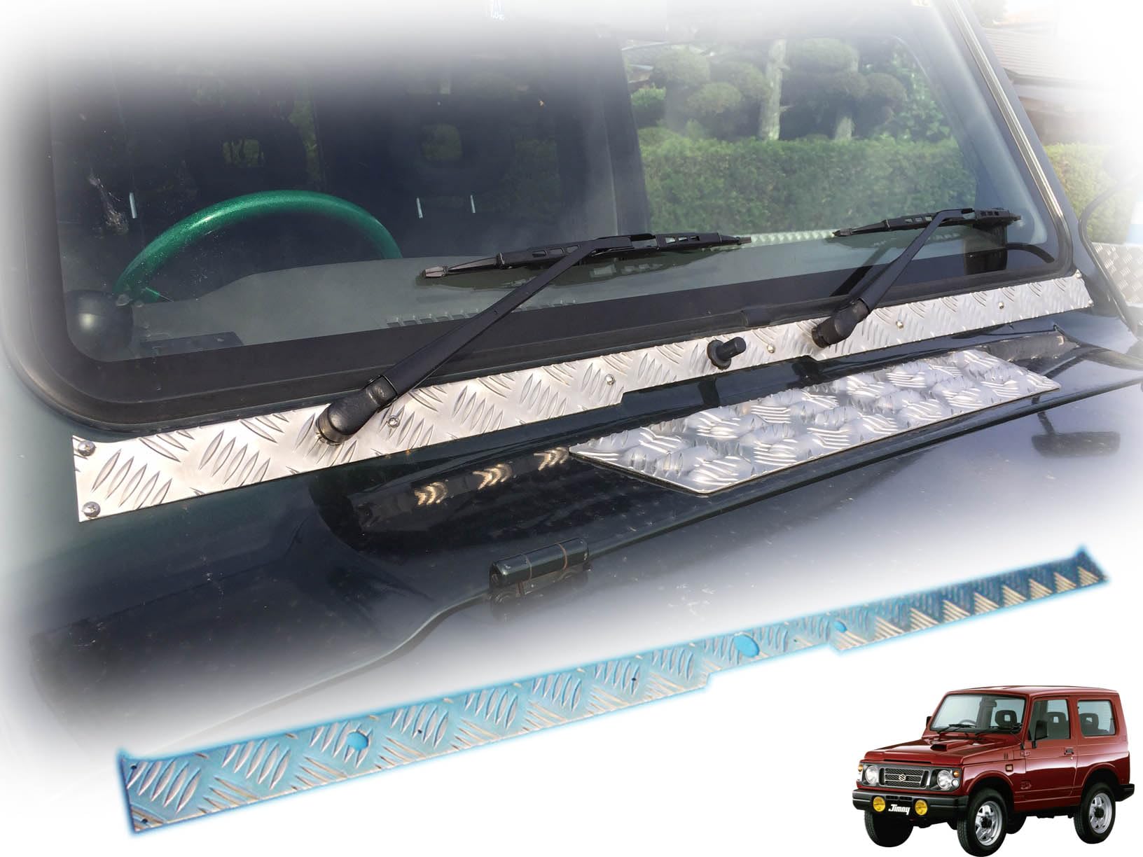 ワイパーマウント補強プレートJA11 SJ30JA71 JA22JA12ジムニー ワイパーマウント補強プレートJA11/SJ30JA71 JA22JA12ジムニー